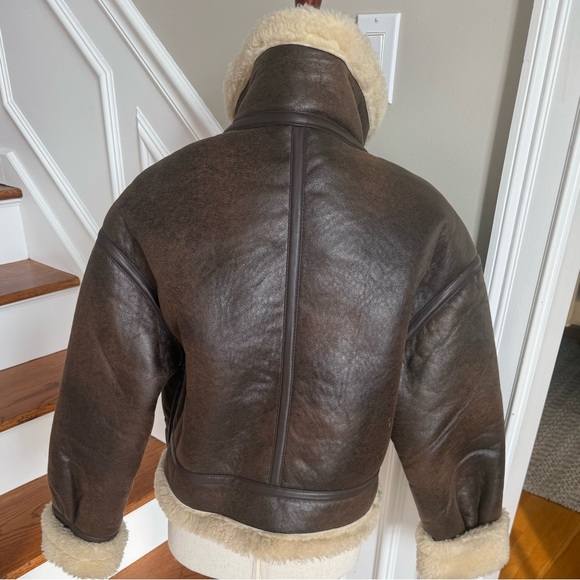 Zara Double Faced Sherpa Jacket Size S - Picture 5 of 7